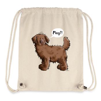 Play Neufundländer - Stanley/Stella recycelter Gym Bag - Naturweiß - Vorne