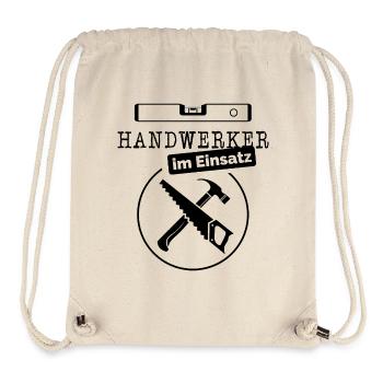 Handwerker Handwerk Wasserwaage Symbol Logo Icon - Stanley/Stella recycelter Gym Bag - Naturweiß - Vorne
