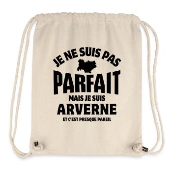 Auvergne, je suis auvergnat - Sac à cordon recyclé Stanley/Stella - blanc naturel - Devant