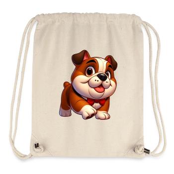 English Bulldog - Stanley/Stella Recycled Gym Bag - natural - Front