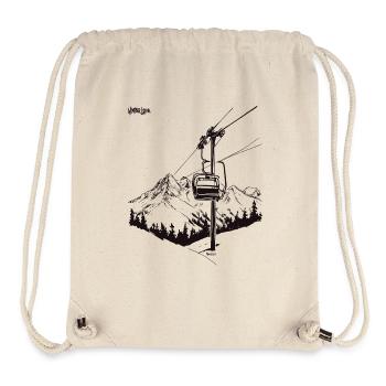 L’amour de l’hiver - Sac à cordon recyclé Stanley/Stella - blanc naturel - Devant