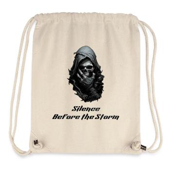 Whisper of Death - Grim Reaper Gothic Skull Art - Stanley/Stella Recycled Gym Bag - natural - Front