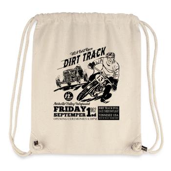 Tennesee Dirt Track Noir - Sac à cordon recyclé Stanley/Stella - blanc naturel - Devant