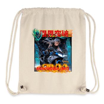 Genkai Toppa - Cyber Rider - Sac à cordon recyclé Stanley/Stella - blanc naturel - Devant