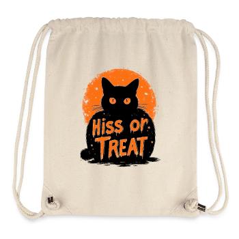 Hiss or Treat – Lustiges Halloween Katzenmotiv - Stanley/Stella recycelter Gym Bag - Naturweiß - Vorne