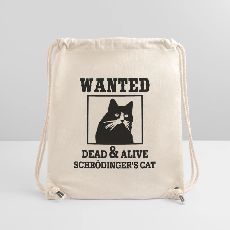 Schrödinger's Cat Wanted, Nerdy Quantum Physics Stanley/Stella Recycled Gym Bag