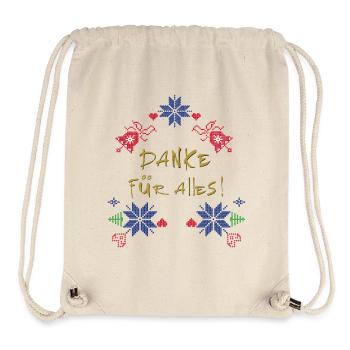 Merci pour tout - Sac à cordon recyclé Stanley/Stella - blanc naturel - Devant