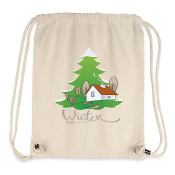 Winterzeit  - Stanley/Stella recycelter Gym Bag - Naturweiß - Vorne