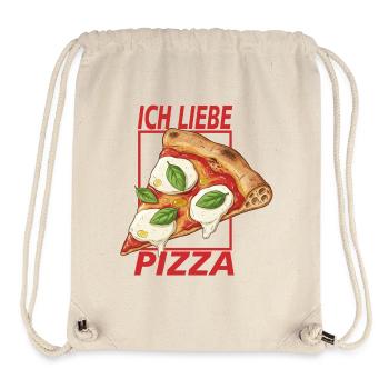 Ich liebe Pizza - Stanley/Stella recycelter Gym Bag - Naturweiß - Vorne