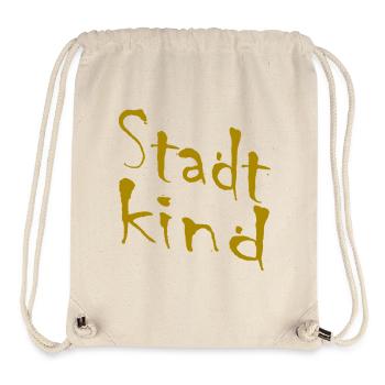 City Child Hand Lettering Gold - Stanley/Stella Recycled Gym Bag - natural - Front