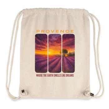 Lavendel-Provence - Stanley/Stella recycelter Gym Bag - Naturweiß - Vorne