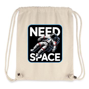 Need Space Astronaut - Stanley/Stella recycelter Gym Bag - Naturweiß - Vorne