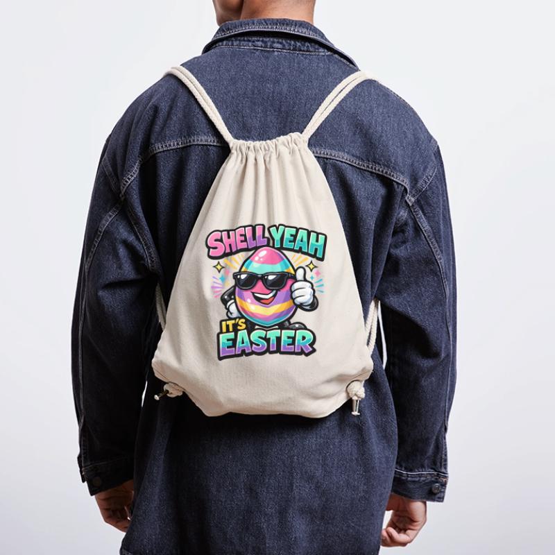 Shell yes It's Easter Easter Saying Hell yes Stanley/Stella Recycled Gym Bag