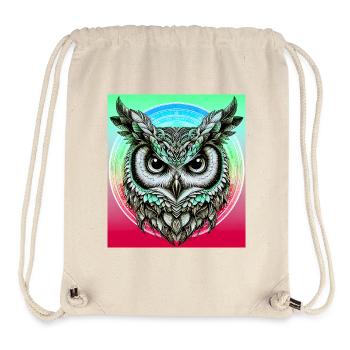 owl - Stanley/Stella Recycled Gym Bag - natural - Front