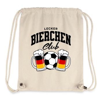 Lecker Bierchen Club Fußball Deutschland - Stanley/Stella recycelter Gym Bag - Naturweiß - Vorne