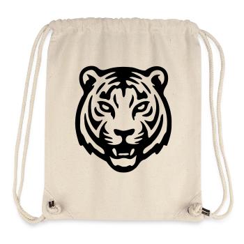 Tête de tigre - Sac à cordon recyclé Stanley/Stella - blanc naturel - Devant