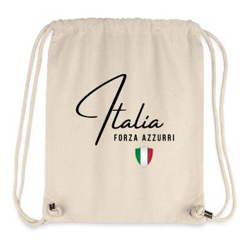 Drapeau italien, fierté italienne - Sac à cordon recyclé Stanley/Stella - blanc naturel - Devant