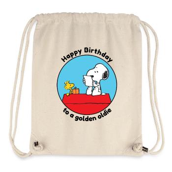 Peanuts Birthday Design Golden Oldie With Snoopy - Stanley/Stella Recycled Gym Bag - natural - Front