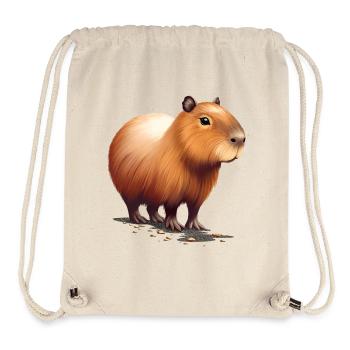 Capybara - Stanley/Stella recycelter Gym Bag - Naturweiß - Vorne
