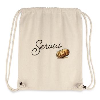 Conception du scénario de Serius Mandel - Sac à cordon recyclé Stanley/Stella - blanc naturel - Devant