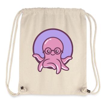 The Little Octopus - Stanley/Stella Recycled Gym Bag - natural - Front