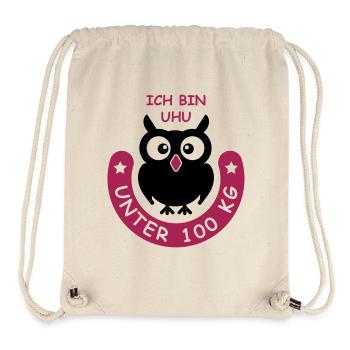 UHU unter hundert Kilo - Stanley/Stella recycelter Gym Bag - Naturweiß - Vorne
