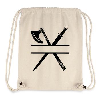 Épée de hache viking - Sac à cordon recyclé Stanley/Stella - blanc naturel - Devant