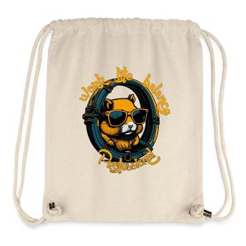 Hamster Professional: Work-Life Balance - Stanley/Stella Recycled Gym Bag - natural - Front