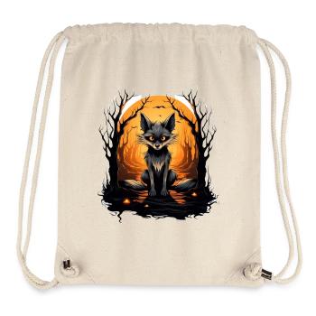 Mystical fox forest at sunset - Stanley/Stella Recycled Gym Bag - natural - Front