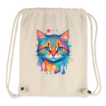 Cute Cat - Stanley/Stella Recycled Gym Bag - natural - Front