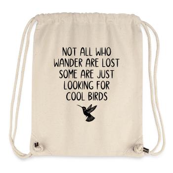 Not All Who Wander Are Lost - Birds - Stanley/Stella Recycled Gym Bag - natural - Front