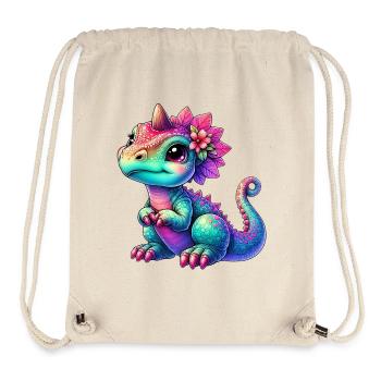 Dinosaurier - Stanley/Stella recycelter Gym Bag - Naturweiß - Vorne
