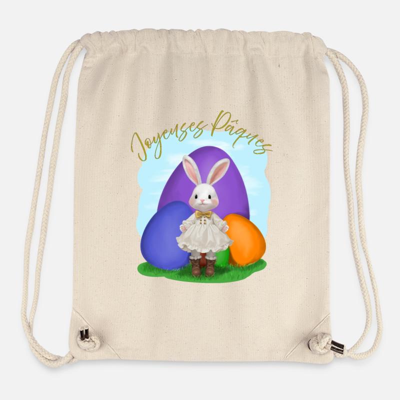 Easter Rabbit - Stanley/Stella Recycled Gym Bag - natural