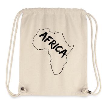 Africa Outline - Stanley/Stella Recycled Gym Bag - natural - Front