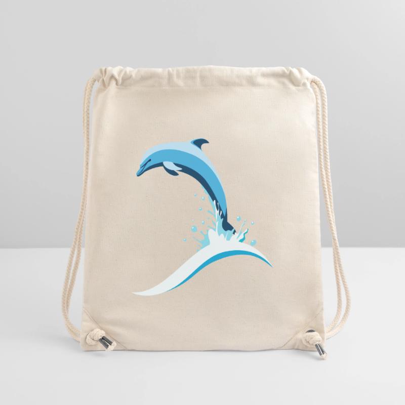 Springender Delfin Stanley/Stella recycelter Gym Bag