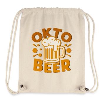 Oktober Bier Cheers Illustration - Stanley/Stella recycelter Gym Bag - Naturweiß - Vorne