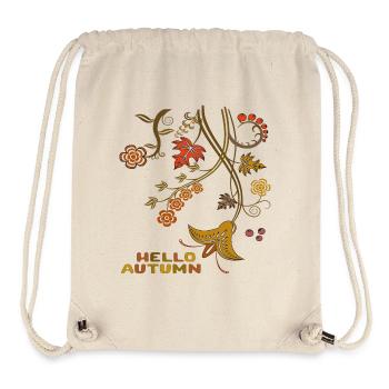 Hello Autumn, Hallo Herbst - Stanley/Stella recycelter Gym Bag - Naturweiß - Vorne
