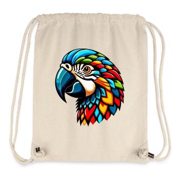 Harlekin Papagei - Stanley/Stella recycelter Gym Bag - Naturweiß - Vorne