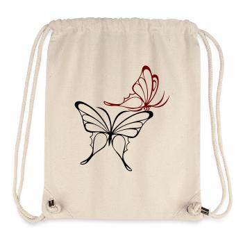 Schmetterlinge - Stanley/Stella recycelter Gym Bag - Naturweiß - Vorne