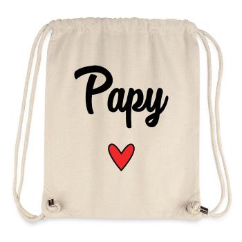 OPA. VATERTAG. ALLES Gute zum Tag des Großvaters. ICH LIEBE DICH. - Stanley/Stella recycelter Gym Bag - Naturweiß - Vorne