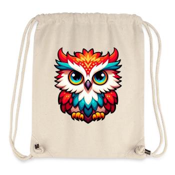Eule - Stanley/Stella recycelter Gym Bag - Naturweiß - Vorne