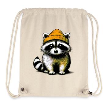 Waschbär - Stanley/Stella recycelter Gym Bag - Naturweiß - Vorne