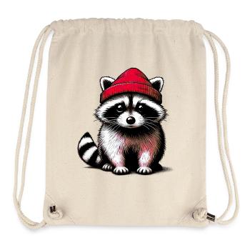 Waschbär - Stanley/Stella recycelter Gym Bag - Naturweiß - Vorne