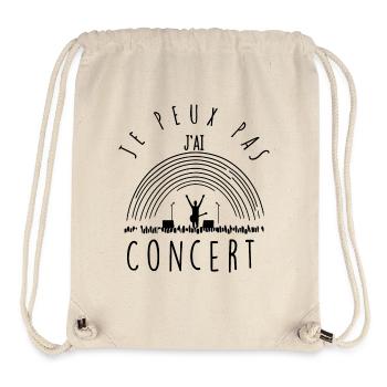I can't, I have a concert. - Stanley/Stella Recycled Gym Bag - natural - Front