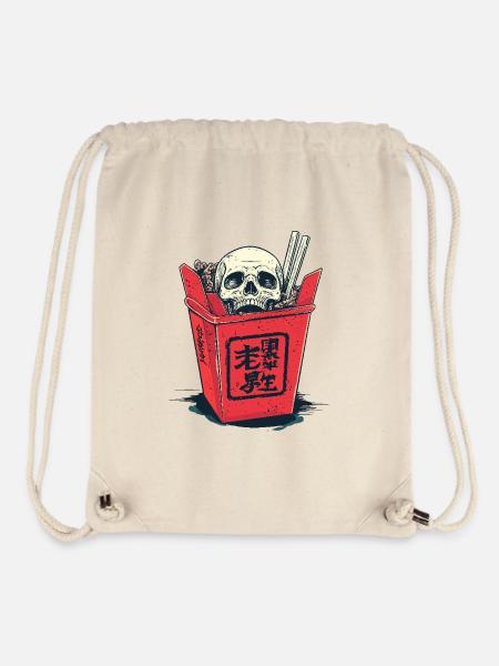 Skull Ramen - Stanley/Stella recycelter Gym Bag - Naturweiß