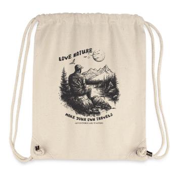 Love nature adventures - Stanley/Stella recycelter Gym Bag - Naturweiß - Vorne