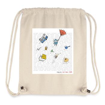 Bora Gongolo - Sac à cordon recyclé Stanley/Stella - blanc naturel - Devant