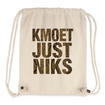 Kmoet just nothing, Dialecte anversois Chemises - Sac à cordon recyclé Stanley/Stella - blanc naturel - Devant