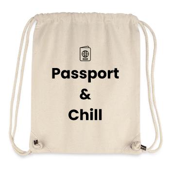 Passport & Chill – Travel Shirt - Stanley/Stella Recycled Gym Bag - natural - Front