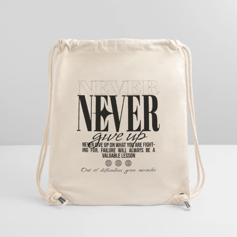 Never stop discovering Stanley/Stella Recycled Gym Bag